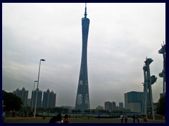 Canton Tower from Zhujiang New Tower.